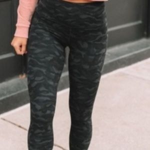 Lululemon Align Leggings green camo